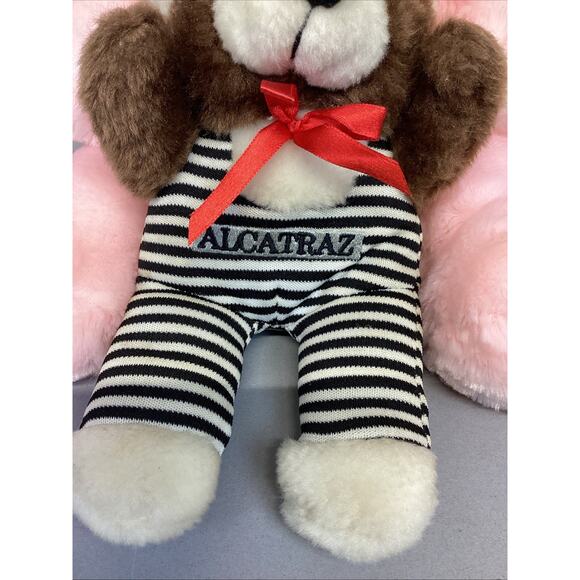 Set Of 5 Vintage Plush Bears/Cabbage Patch Dog - Alcatraz, PA Commonwealth Bears - Picture 3 of 16